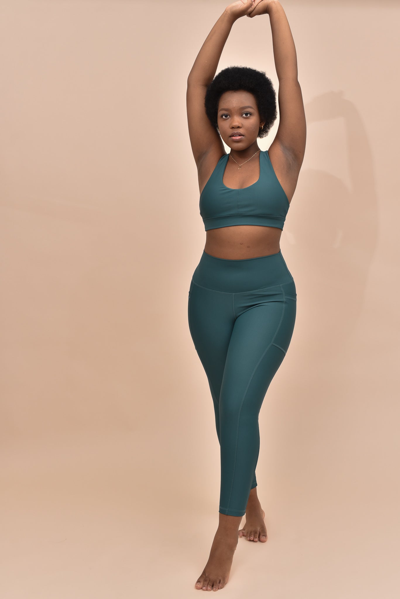 New Kathy / New Mix dark teal, summer-weight leggings are seamless, chic,  and a must-have for every wardrobe. These lightweight, full-length leggings  are versatile, perfect for layering, and available in many shades.