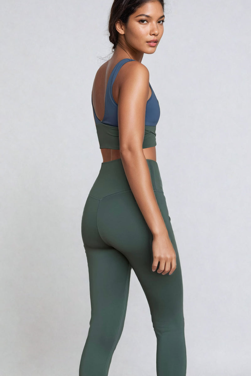 SEA STORM SET - Aspire Bra & Ascend Leggings Sea Green