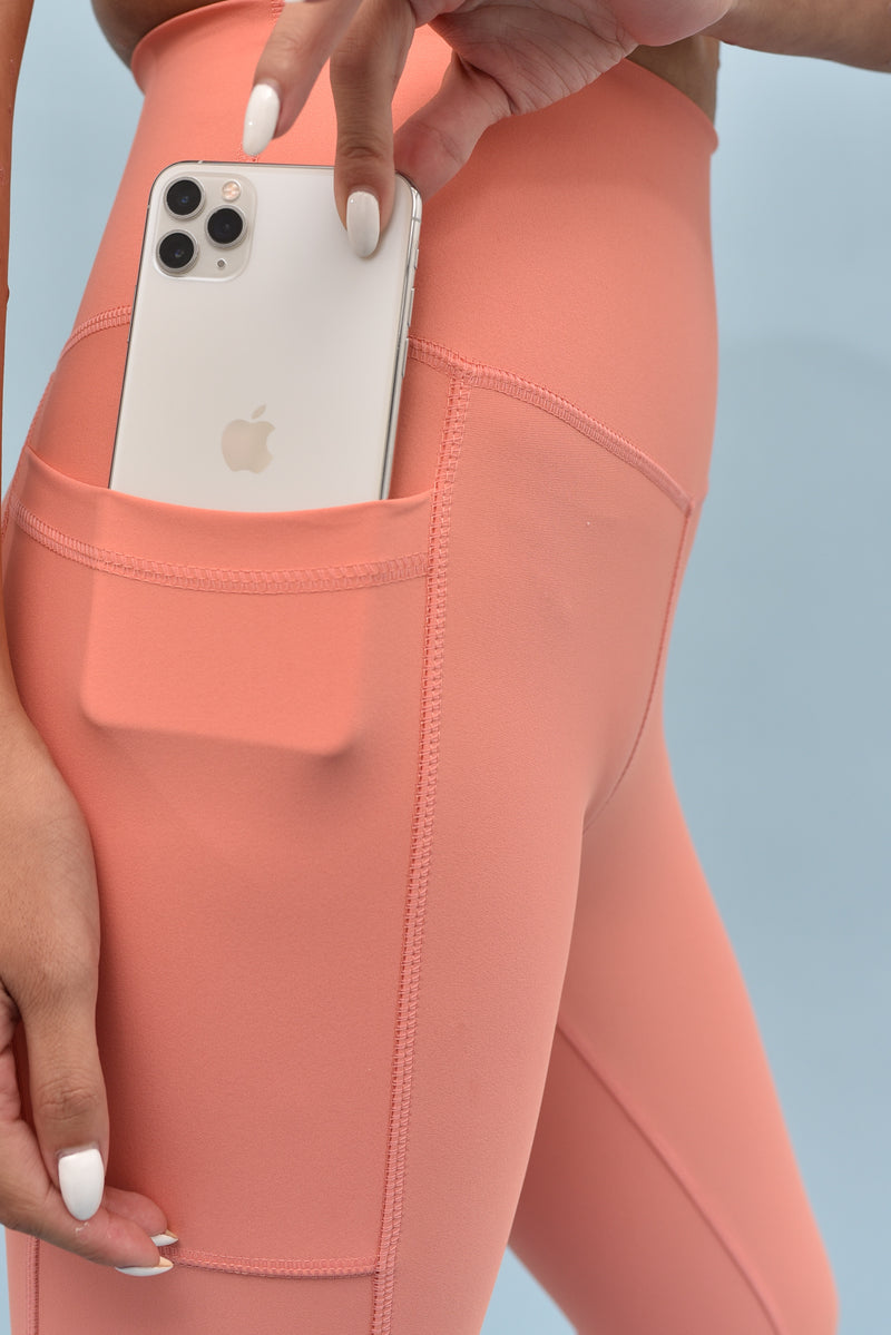 CORE Legging with Pockets - Peach