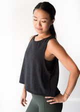 Sustainable activewear Good Days Flex Tank Top Charcoal