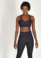 Buy black yoga sports bra